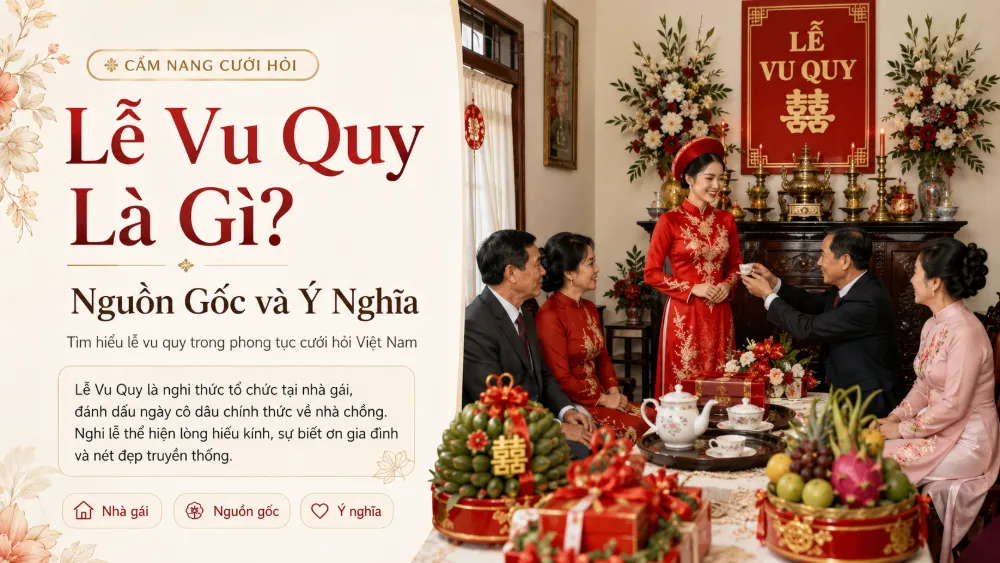 Lễ Vu Quy Là Gì? Tất Tần Tật Về Nghi Thức Truyền Thống Không Thể Thiếu Trong Đám Cưới Việt