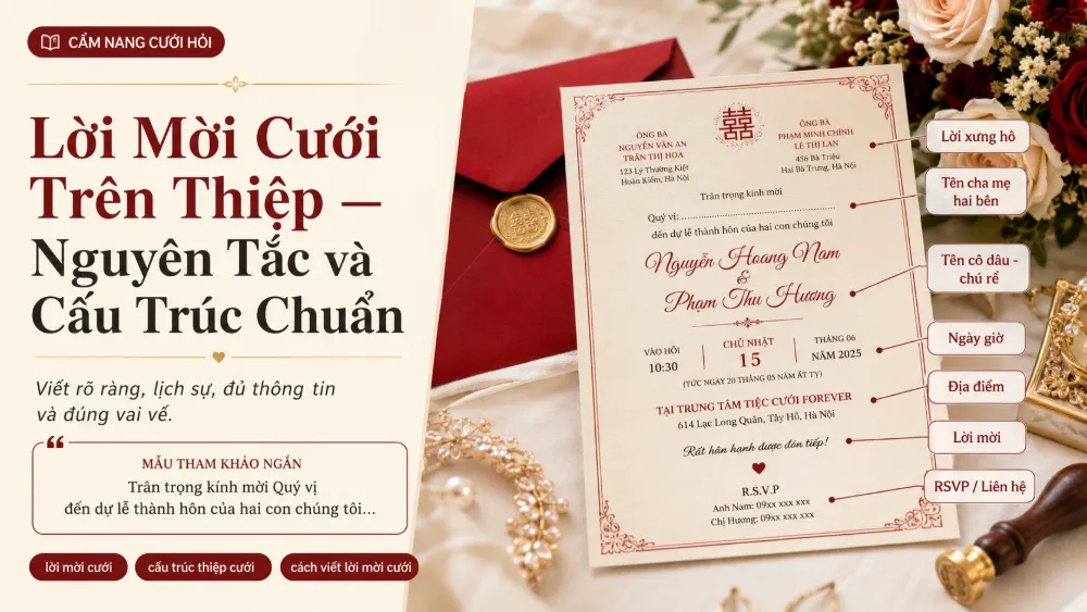 Mẫu Lời Mời Cưới Hay, Lịch Sự Nhất — Phân Loại Theo Từng Đối Tượng Khách Mời