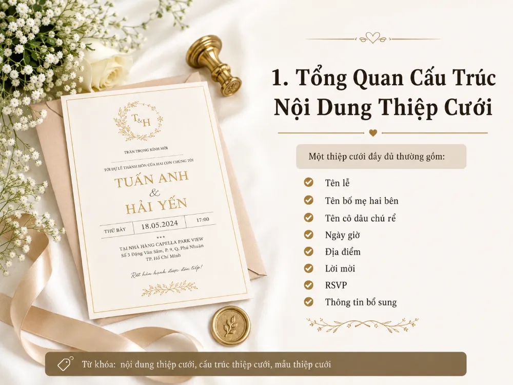 Cách Viết Nội Dung Thiệp Cưới Chuẩn — Từng Mục Từng Chữ, Không Sai Một Chi Tiết