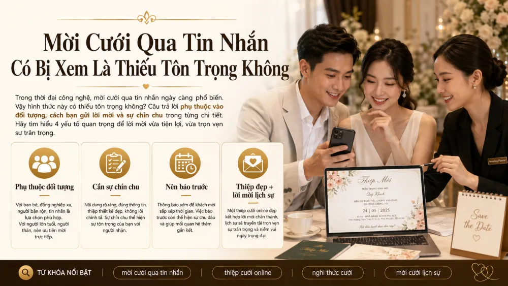 Thiệp Cưới Online Là Gì? Có Bị Xem Là Thiếu Tôn Trọng Không?
