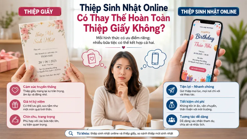 Thiệp Sinh Nhật Online: Tất Tần Tật Cách Tạo & Hơn 100 Mẫu Đẹp