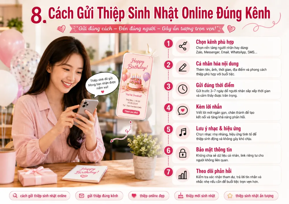 Cách Gửi Thiệp Sinh Nhật Online Đúng Kênh, Đúng Dịp