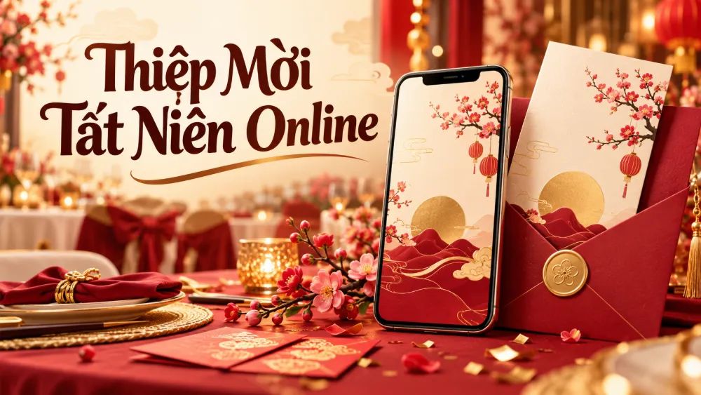 Thiệp Mời Tất Niên Online: Mẫu Đẹp + 15 Lời Mời Tiệc Tất Niên Công Ty, Gia Đình